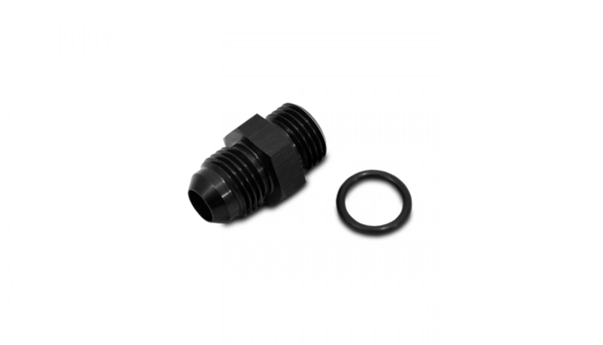 Mr Gasket 200106-BL -6 Straight Push-On Hose Ends, Black